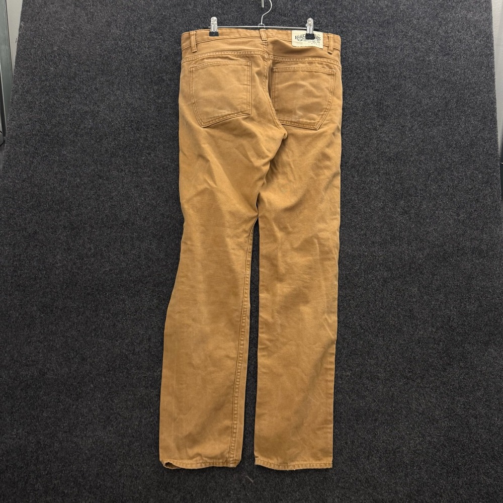 Railcar Fine Goods Mens Duck Canvas Work Pants Brown Made in USA Size 32x31
